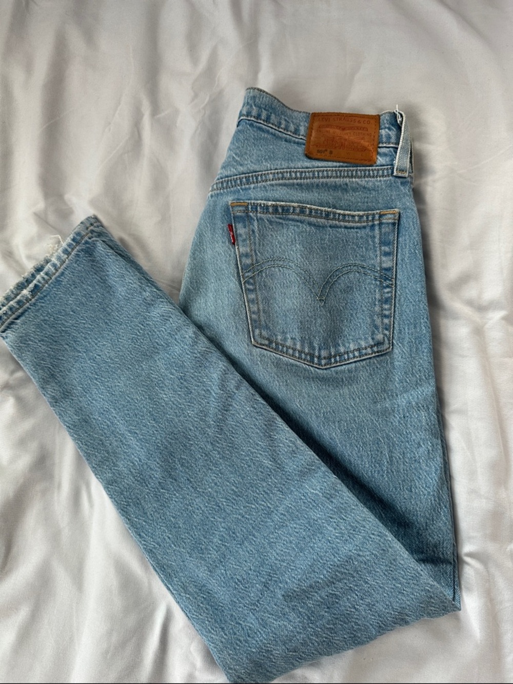 Levi's 501 Light Blue High-Rise Skinny Jeans
